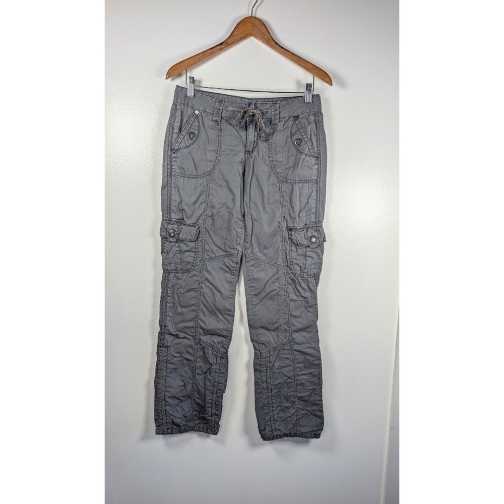 Vintage Y2K‎ Unionbay Cargo Pants Junior Size 5 90s Low Rise Grunge Drawstring
